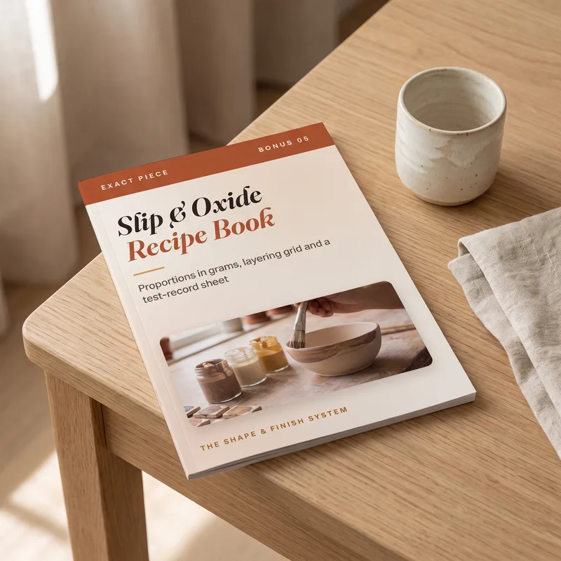 Bonus: Slip & Oxide Recipe Book